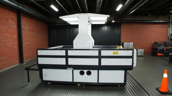 Visual Perimeter Monitoring Fabric Laser Cutting Machine 150W Co2 Laser Cutter