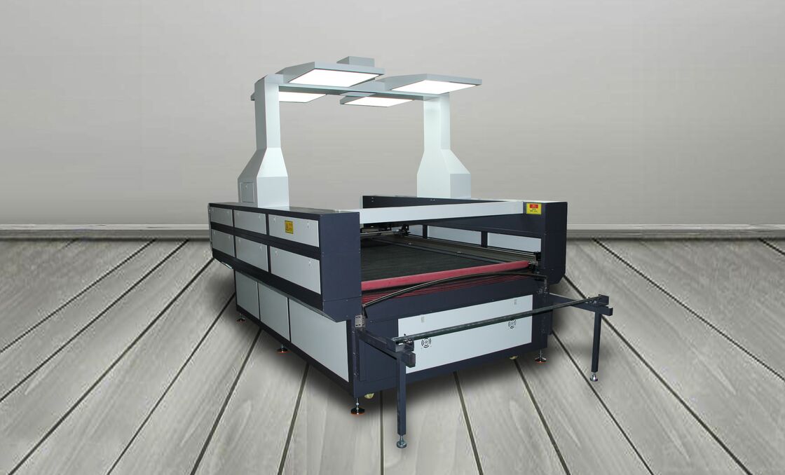 Gantry Type CO2 Laser Cutting Machine Large Visual Panoramic Camera 150W Automated Non Metallic Processing