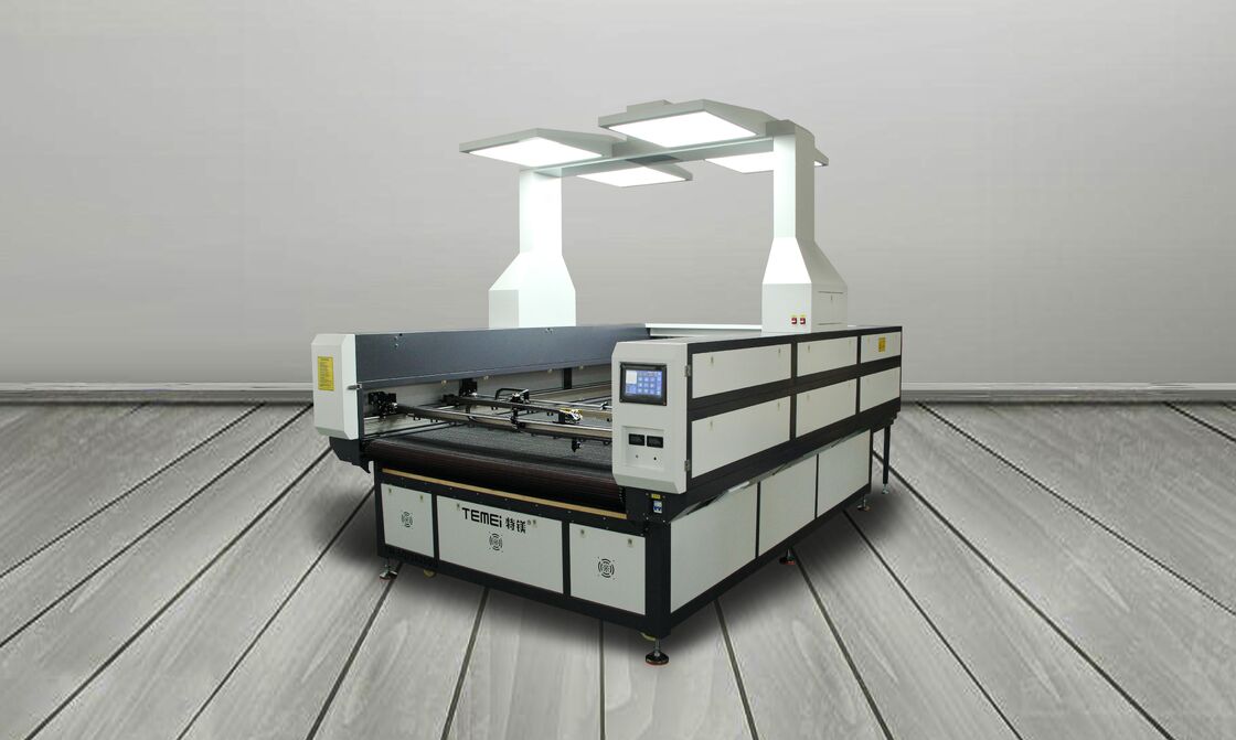 Gantry Type CO2 Laser Cutting Machine Large Visual Panoramic Camera 150W Automated Non Metallic Processing