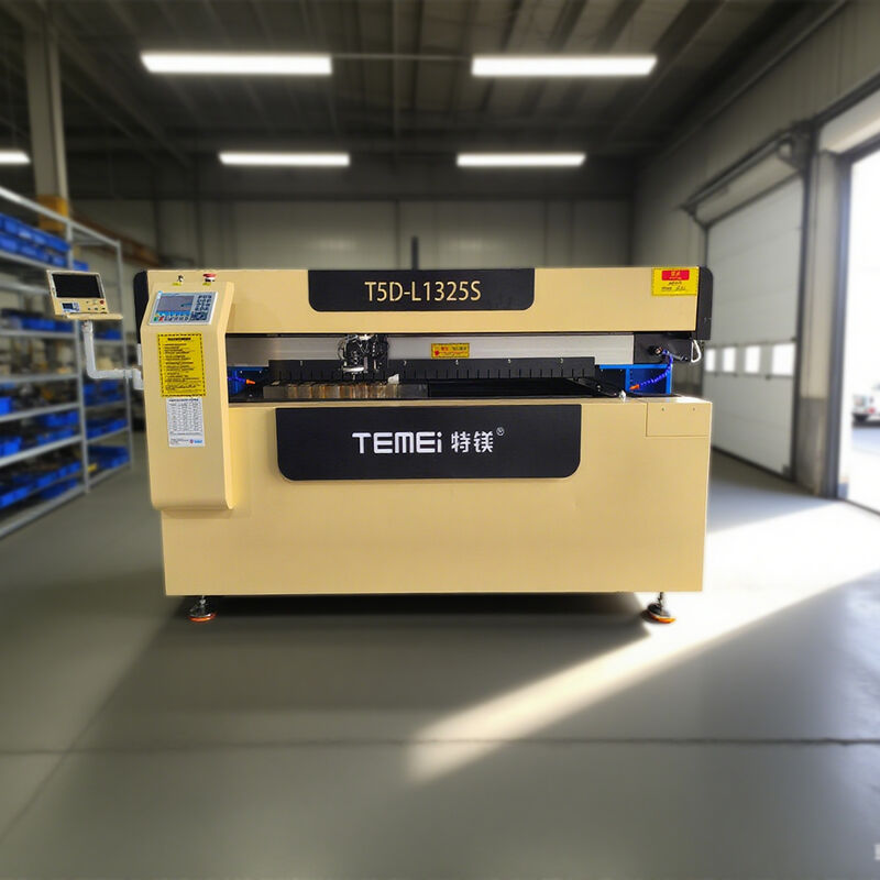 T5D-L1325SCCD CO2 Laser Cutter with Double Screw 300W/450W/600W and CCD Edge Patrol for Fabric Leather Acrylic Wood