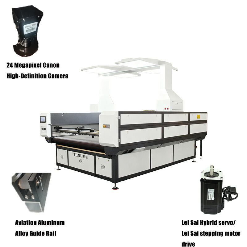 Visual Camera CO2 Laser Cutting Machine 130W 150 Watt Co2 Laser Cutter For Fabric