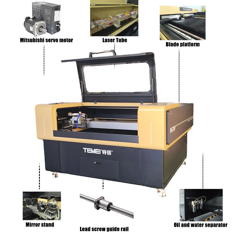 Non-Metallic Material Radio Frequency(RF) / CO2 Laser CNC Machine 100W/200W Cutter || T90-L1390S