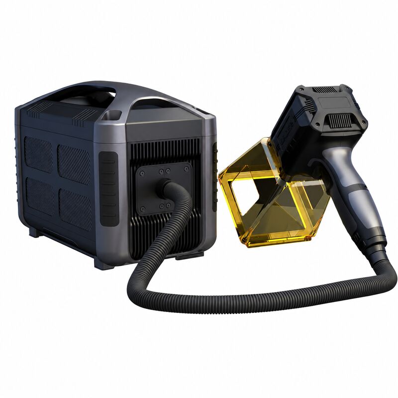 Portable Handheld Fiber Laser Marking Machine with Touchscreen, Lithium Battery & Red Light Positioning