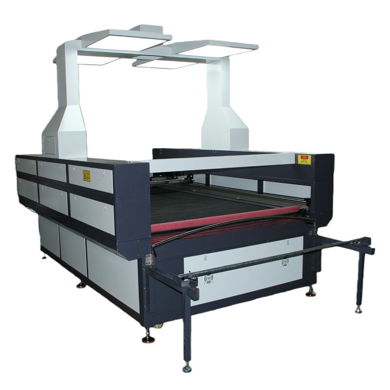 Large Format Full View Visual Assistance Textile Laser Cutting Machine with Automatic Material Feeding