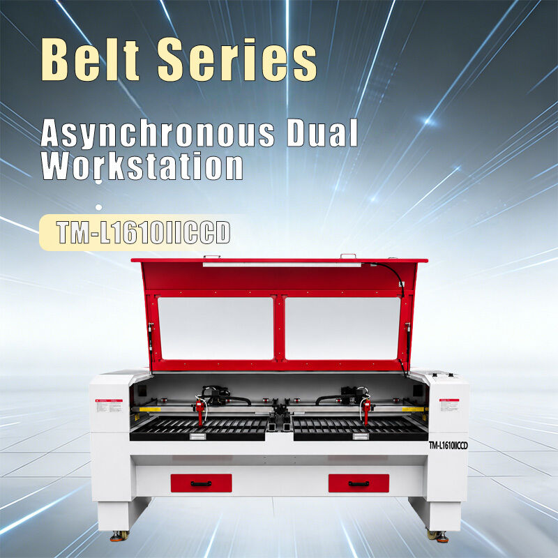 Co2 Laser Cutting Machine Designed with Dual Station Belt System to Optimize Cutting Operations and Material Utilization