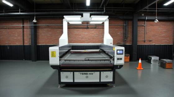Visual Perimeter Monitoring Fabric Laser Cutting Machine 150W Co2 Laser Cutter