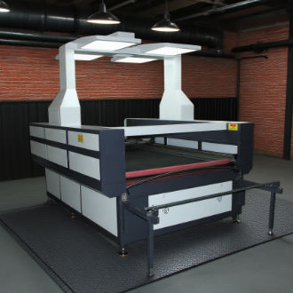 Visual Camera CO2 Laser Cutting Machine 130W 150 Watt Co2 Laser Cutter For Fabric